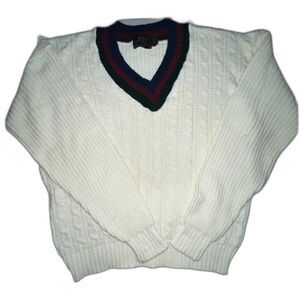 Vintage Magentic Force Grandpa Core Cable Knit Sweater Size L